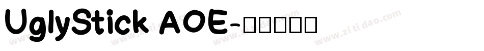 UglyStick AOE字体转换